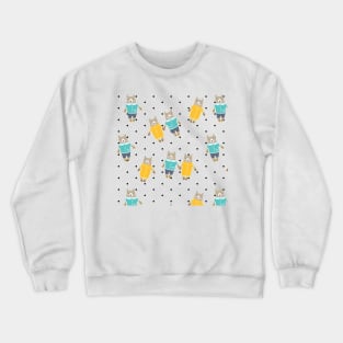 Cute pair of happy bears Crewneck Sweatshirt